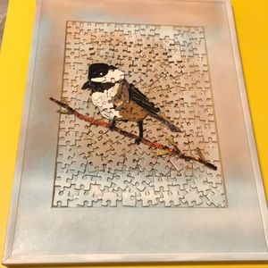 Handmade Bird Puzzle Art Decor